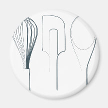 Baking Utensils Refrigerator Magnets