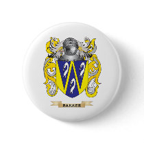 Bakker Coat of Arms (Family Crest) Button