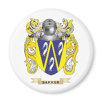 Bakker Coat of Arms (Family Crest) Magnets