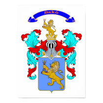 Bako family Hungarian Coat of Arm 11" x 15"poster posters by NemethArt Bako family Hungarian Coat of Arm 11" x 15"poster posters