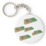 Bal as B Boron and Al Aluminium Keychain