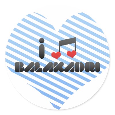 Balakadri fan round stickers by MusicLovers