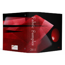 "Balance" Abstract Art Binder (red & black)