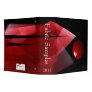 "Balance" Abstract Art Binder (red & black)
