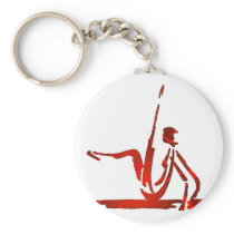 BALANCE BEAM ABSTRACT KEYCHAIN