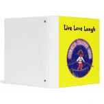 Balance Breath Love Red White Blue 3 Ring Binder