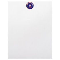 Balance Breath Love Red White Blue Custom Letterhead