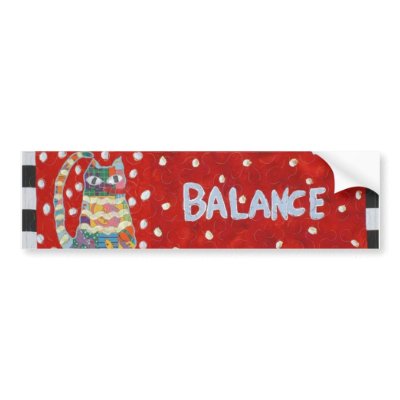 Balance Bumper Sticker by theresemay