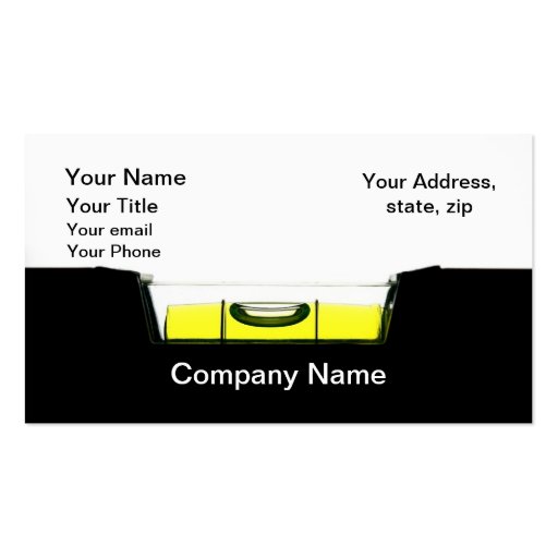 Balance Business Card Templates (front side)