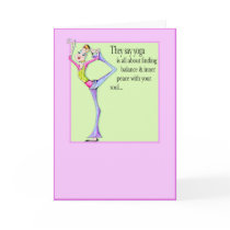 Balance for your sole/soul birthday or friendship cards