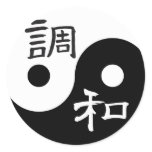 Balance & Harmony Yin yang stickers