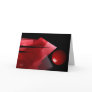 Balance red & black abstract greeting greeting cards