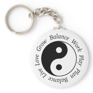 Balance Yin Yang Keychain