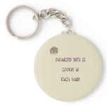 Balanced diet is cookie in each hand key chain