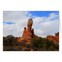 Balanced Rock, Arches National Park, Utah Card