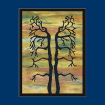 balanced trees postcards