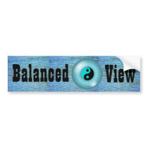 balanced view bumper sticker
