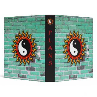 Balanced Yin Yang Sun and Brick Binder