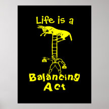 Balancing a Living Donkey ~ COLOR CHANGE 53X40 Print