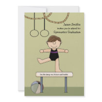 Balancing Act Gymnastics Graduation Invitation