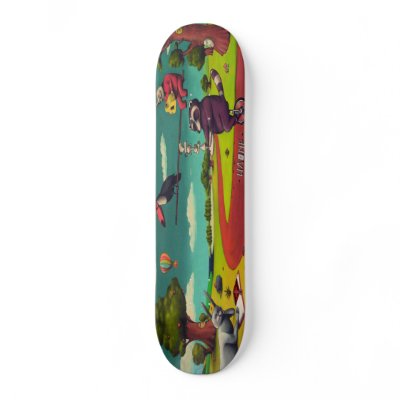Balancing Act - Street Art Sk8 Deck Skate Decks by Avatar_Sk8z