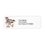 balancing lots of food custom return address labels