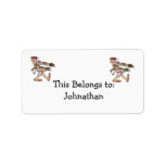 balancing lots of food personalized address label