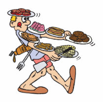 balancing lots of food photo cut outs