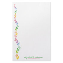 Balancing Retro Rainbow Chick Note Card Stationery