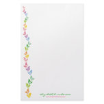 Balancing Retro Rainbow Chick Note Card Stationery