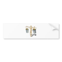 BalancingBucketsGoldCoins090312.png Bumper Sticker