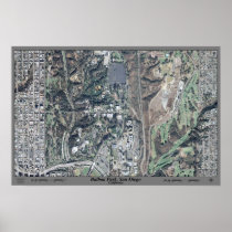 Balboa Park San Diego, California satellite poster