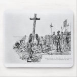Balboa Setting up the Cross on the Shore Mousepad