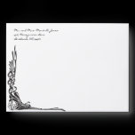 Balck Rose Flower Wedding Envelopes
