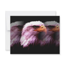 Bald American Eagle Custom Invitations