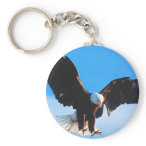 Bald American Eagle Key Chain