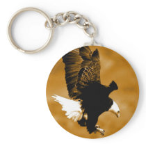 Bald American Eagle Key Chain