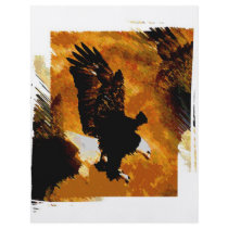 Bald American Eagle Landing Flyer Design