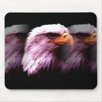 Bald American Eagle Mouse Pads