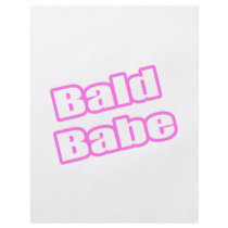 Bald Babe (Pink 2) flyers by cancerkarma Bald Babe (Pink 2) flyers