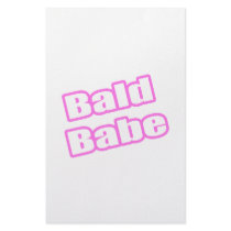 Bald Babe (Pink 2) stationery by cancerkarma Bald Babe (Pink 2) stationery