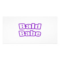 Bald Babe (Purple) Photo Cards