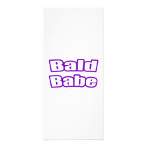 Bald Babe (Purple) rack cards by cancerkarma Bald Babe (Purple) rack cards