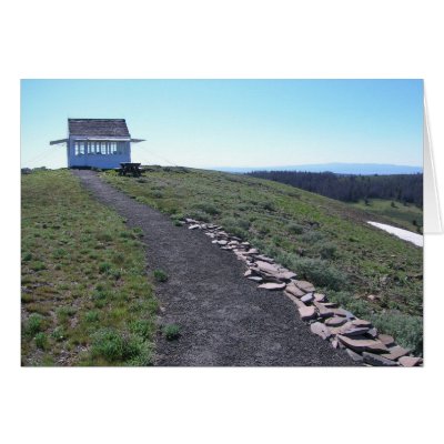 Bald Butte Fire Lookout Greeting Cards by ebroskie1234