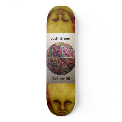 bald child of confusion Josh Green Sk8 Air Skateboard by mrjoepc
