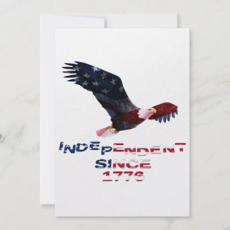Bald Eagle 4th of July Personalized Announcements