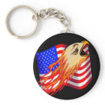 Bald Eagle 4th of July Key Chain