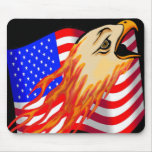 Bald Eagle 4th of July Mouse Pad
