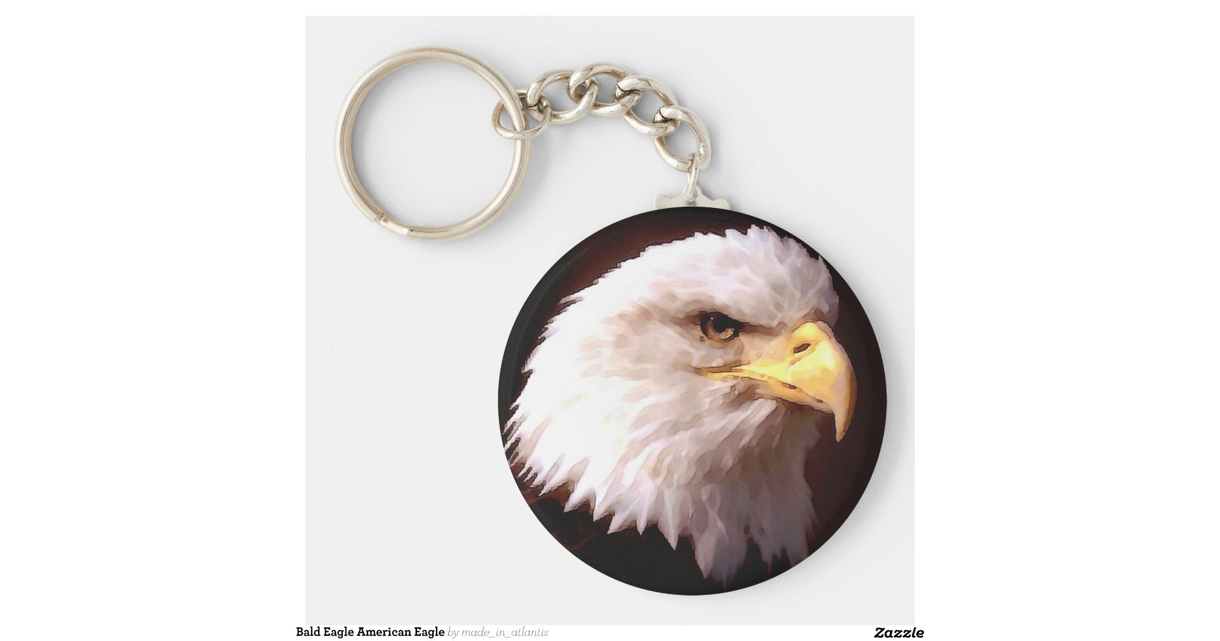 Bald Eagle American Eagle Key Chain Zazzle