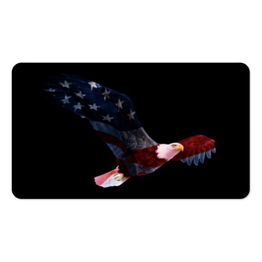 Bald Eagle American Flag Business Card